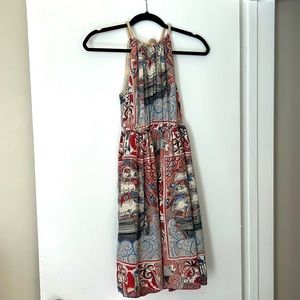 Anthro nautical dress with rope tie